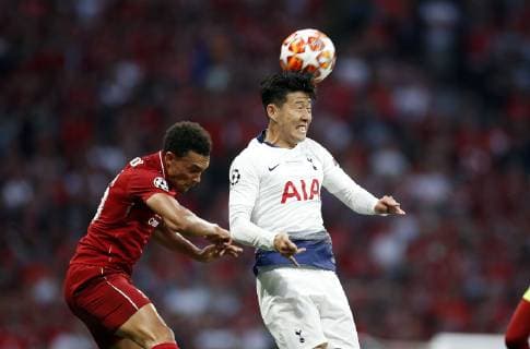 Tottenham Hotspur FC s Heung-Min Son during UEFA Champions League match, Final Roundl between Tottenham Hotspur FC and Liverpool FC at Wanda Metropolitano Stadium in Madrid, Spain. June 01, 2019.  (7413)
