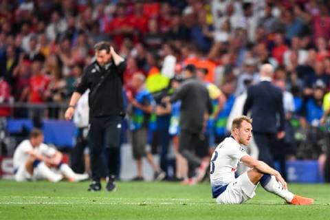 190601 Christian Eriksen of Tottenham looks dejected after the UEFA Champions League final between Tottenham and Liverpool on June 1, 2019 in Madrid Photo Petter Arvidson BILDBYRAN kod PA 92302,  Copyright: PETTERxARVIDSON BB190601PA155