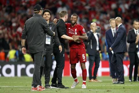 MADRID, 01-06-2019, Wanda Metropolitano Stadium, season 2018 2019, UEFA Champions League Final. Liverpool FC player Georgino Wijnaldum during the game Tottenham Hotspur - Liverpool Tottenham Hotspur - Liverpool (CL final)  x3566677x Copyright: