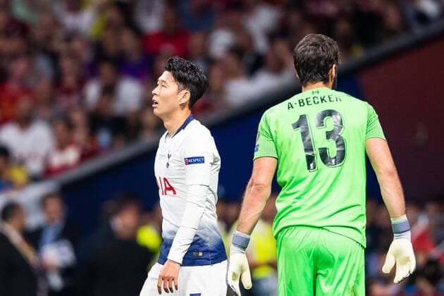 190601 Heung Min Son of Tottenham looks dejected after missing a chance to score during the UEFA Champions League final between Tottenham and Liverpool on June 1, 2019 in Madrid Photo Petter Arvidson BILDBYRAN kod PA 92302,  Copyright: PETTERxARVIDSON BB190601PA167