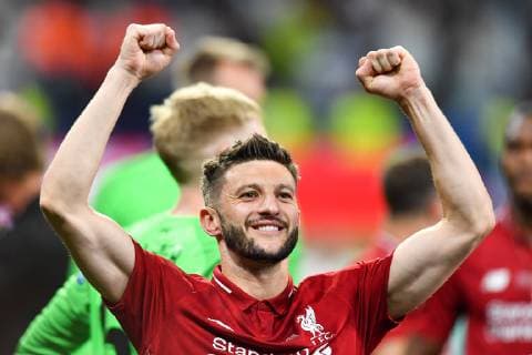 190601 Adam Lallana of Liverpool celebrates after winning the UEFA Champions League final between Tottenham and Liverpool on June 1, 2019 in Madrid Photo Petter Arvidson BILDBYRAN kod PA 92302,  Copyright: PETTERxARVIDSON BB190601PA171