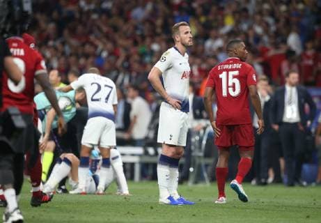 Tottenham Hotspur v Liverpool UEFA Champions League Final Harry Kane of Tottenham Hotspur shows dejections at full time during the UEFA Champions League Final at the Wanda Metropolitano Stadium, Madrid Content Not Available For UK Newspapers Copyright: xPaulxChestertonx FIL-13310-0249