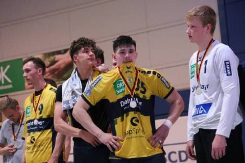 SG Flensburg Handewitt vs. Rhein Neckar Loewen, handball, male A youth, German championship, finals, Bundesliga, 01 06 19 disappointed and sad faces xmmkx