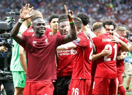 SOCCER - CL, Tottenham vs Liverpool MADRID,SPAIN,01.JUN.19 - SOCCER - UEFA Champions League, final, Tottenham Hotspur vs Liverpool FC. Image shows the rejoicing of Sadio Mane (Liverpool). GEPAxpictures xDavidxRodriguez