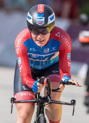01 06 2019 Meiningen International Thuringia Tour of Women Ladies Tour of Women Cyclists 5 Stage Start and Finish in Meiningen Individual Time Trial Kathrin Hammes WNT Rotor Pro cycling Team Action PHOTO Gerhard König