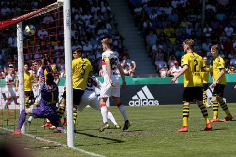 Aspach, Germany 30 05 2019, German A Junior Championship, A Junior Final VfB Stuttgart BV Borussia Dortmund, Goal To 1 0 by Antonis Aidonis VfB U19 Defodi 09 541 017288 Defodi-541