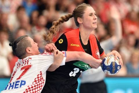Handball, WM Quali, Damen, Kroatien - Deutschland World handball qualification - Koprivnica, Croatia 02.06.2019., Koprivnica, Croatia - Womans qualification match between Croatia and Germany for the 2019 World Championship, WM, Weltmeisterschaft in Japan. Stolle Alicia  VjeranxZganecxRogulja PIXSELL