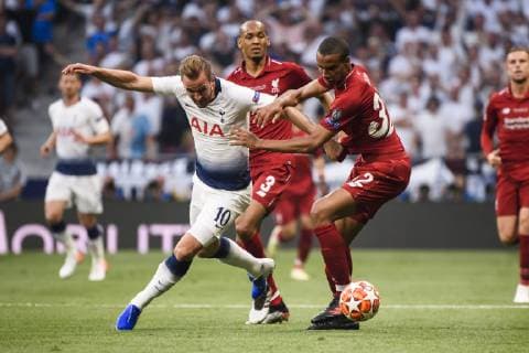 01 06 2019, xkvx, Football UEFA Champions League Final, Tottenham Hotspur FC Liverpool emspor, v l Harry Kane Tottenham Hotspur , Joel Matip FC Liverpool DFL DFB REGULATIONS PROHIBIT ANY USE OF PHOTOGRAPHS as IMAGE SEQUENCES and or QUASI VIDEO Madrid