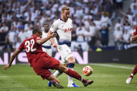 01 06 2019, xkvx, Football UEFA Champions League Final, Tottenham Hotspur FC Liverpool emspor, v l Joel Matip FC Liverpool , Harry Kane Tottenham Hotspur DFL DFL REGULATIONS PROHIBIT ANY USE OF PHOTOGRAPHS as IMAGE SEQUENCES and or QUASI VIDEO Madrid