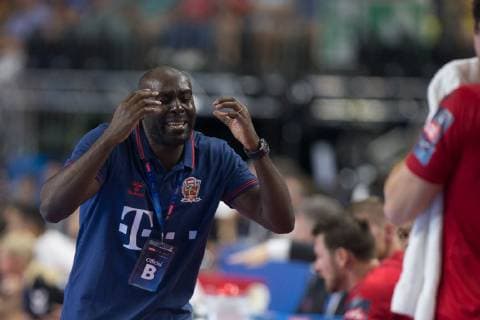 Handball, EHF CL, Final Four, Finale, HC Vardar Skopje - Telekom Veszprem HC David Davis (Telekom Veszprem HC) HANDBALL : Finale Ligue des champions - Telekom Veszprem HC vs HC Vardar - 02 06 2019 THEOPHILELaurent Panoramic 