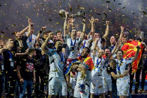Handball, EHF CL, Final Four, Finale, HC Vardar Skopje - Telekom Veszprem HC HC Vardar HANDBALL : Finale Ligue des champions - Telekom Veszprem HC vs HC Vardar - 02 06 2019 THEOPHILELaurent Panoramic 