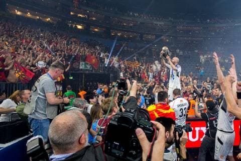 Handball, EHF CL, Final Four, Finale, HC Vardar Skopje - Telekom Veszprem HC HC Vardar HANDBALL : Finale Ligue des champions - Telekom Veszprem HC vs HC Vardar - 02 06 2019 THEOPHILELaurent Panoramic 