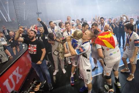 Handball, EHF CL, Final Four, Finale, HC Vardar Skopje - Telekom Veszprem HC HC Vardar HANDBALL : Finale Ligue des champions - Telekom Veszprem HC vs HC Vardar - 02 06 2019 THEOPHILELaurent Panoramic 