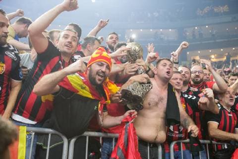 Handball, EHF CL, Final Four, Finale, HC Vardar Skopje - Telekom Veszprem HC HC Vardar HANDBALL : Finale Ligue des champions - Telekom Veszprem HC vs HC Vardar - 02 06 2019 THEOPHILELaurent Panoramic 
