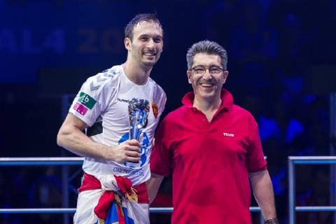 Cologne, Germany 02 June 2019 Handball EHF CL Final HC Vardar Skopje vs Telekom Veszprem Igor Karacic HC Vardar Best Player Cologne Lanxess Arena Germany