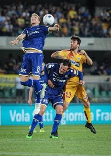 Fußball, Italien, Aufstiegrunde zur Serie A, Hellas Verona - AS Cittadella Photo Claudio Martinelli LaPresseJune 2nd, 2018 Verona Italysport soccerVerona vs Cittadella - Italian Football Championship League BKT 2018 2019 - Promotion - Bentegodi stadium.In the pic: gustafson, henderson e branca  Copyright: xClaudioxMartinelli LaPressex