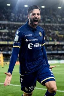 Fußball, Italien, Aufstiegrunde zur Serie A, Hellas Verona - AS Cittadella Db Verona 02 06 2019 - campionato di calcio serie B Hellas Verona-Cittadella foto Daniele Buffa Image nella foto: esultanza gol Samuel Di Carmine 