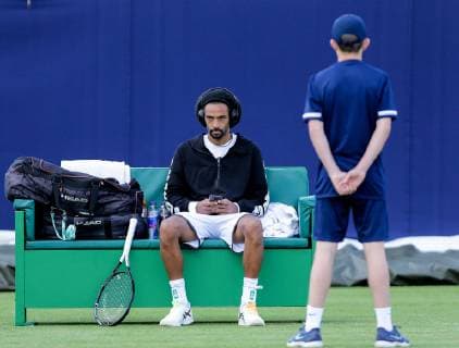 Sport Bilder des Tages Surbiton Trophy Day One Dustin Brown of Germany on Day One of the Fuzion 100 Surbiton Trophy at the Surbiton Racket & Fitness Club, Surbiton Content Not Available For UK Newspapers Copyright: xStevexO Sullivanx FIL-13317-0009