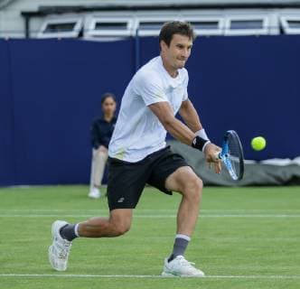 Surbiton Trophy Day One Evgeny Donskoy of Russia on Day One of the Fuzion 100 Surbiton Trophy at the Surbiton Racket & Fitness Club, Surbiton Content Not Available For UK Newspapers Copyright: xStevexO Sullivanx FIL-13317-0054