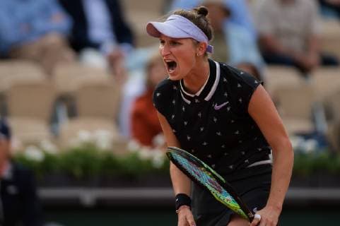 June 4, 2019 - Paris, FRANCE - Marketa Vondrousova of the Czech Republic in action during her quarter-final match at the 2019 Roland Garros Grand Slam tennis tournament 2019, Tennis, Paris, Roland Garros, France, Jun 4 - ZUMAa181 20190604_zaa_a181_240 Copyright: xAFP7x