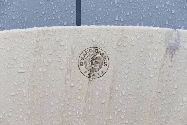 Illustration siege logo TENNIS : Quarts de finales - Internationaux de France 2019 - Roland Garros - 04 06 2019 GwendolineLeGoff Panoramic 
