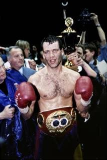 MASKE Henry erste mal Box Weltmeister mit IBF Weltmeister Guertel Profiboxen WM Kampf 1993 in der Philipshalle zwischen Henry Maske und Charles WILLIAMS am 20.Maerz 1993 in Duesseldorf *** MASKE Henry first time boxing world champion with IBF world champion belt professional boxing world championship fight 1993 in the Philipshalle between Henry Maske and Charles WILLIAMS on 20 March 1993 in Duesseldorf 