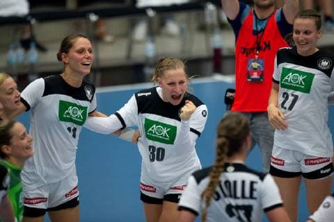 Hamm, Germany 05 06 2019 Handball WM Qualifiktation 2019 Women Germany vs Croatia L R Xenia Smits Germany , Jenny Behrend Germany Hamm North Rhine-Westphalia Germany WESTPRESS arena