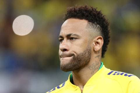 (190606) -- BRASILIA, June 6, 2019 (Xinhua) -- Brazil s Neymar reacts before a friendly soccer match between Brazil and Qatar in Brasilia, Brazil, June 5, 2019. (Xinhua Li Ming) (SP)BRAZIL-BRASILIA-SOCCER-BRAZIL VS QATAR-NEYMAR 