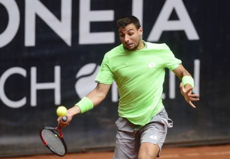 Bernabe Zapata Miralles (Spain) in action during the Moneta Czech Open tennis tournament, part of the ATP, Tennis Herren Challenger Tour, on June 6, 2019, in Prostejov, Czech Republic. (CTKxPhoto LudekxPerina) CTKPhotoP201906060523201  LPE 001