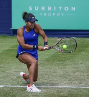 Surbiton Trophy Day Four Heather Watson of Great Britain on Day Four of the Surbiton Trophy at the Surbiton Racket & Fitness Club, Surbiton Content Not Available For UK Newspapers Copyright: xStevexO Sullivanx FIL-13329-0024