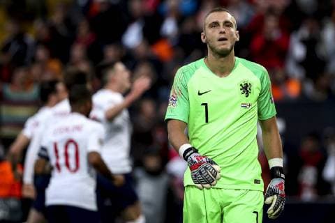 June 6, 2019 - Guimares, Portugal - Jasper Cillessen of Netherlands and FC Barcelona, Barca during the UEFA Nations League Semi-Final football match Netherlands vs England at D.Afonso Henriques stadium in Guimares on June 6, 2019. ..( NurPhoto) .Netherlands v England - UEFA Nations League Semi-Final  - ZUMAn230 20190606_zaa_n230_460 Copyright: xFilipexAmorimx