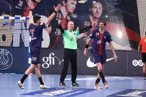 Thierry Omeyer (Paris) HANDBALL : Lidl Starligue - 26eme journee - Paris Saint-Germain HB vs Cesson-Rennes Metropole HB - 06 06 2019 KevinDomas Panoramic 