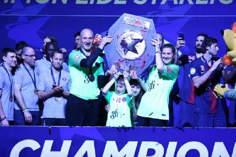 Paris Champion Starligue HANDBALL : Lidl Starligue - 26eme journee - Paris Saint-Germain HB vs Cesson-Rennes Metropole HB - 06 06 2019 KevinDomas Panoramic 