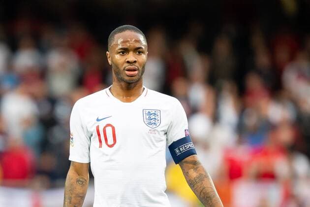 Guimaraes, Portugal, 06.06.2019, UEFA Nations League, Halblfinale, Niederlande - England, Raheem Sterling (ENG) schaut ( Defodi-01053042615 *** Guimaraes, Portugal, 06 06 2019, UEFA Nations League, semi-finals, Netherlands England, Raheem Sterling ENG watching Defodi 01053042615 Defodi-053 DF???L REGULATIONS PROHIBIT ANY USE OF PHOTOGRAPHS AS IMAGE SEQUENCES AND OR QUASI-VIDEO.