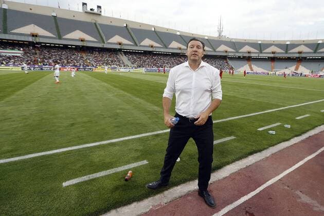 Marc Wilmots Head coach and manager of Iran looks on during the International Friendly, Länderspiel, Nationalmannschaft match between Iran and Syria at Azadi Stadium on Jun 06, 2019 in Tehran,Iran (Photo by Amirhossein Kheirkhah imago) 