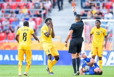 Fußball, U20 WM, Italien - Mali 2019.06.07 Tychy Pilka nozna Mistrzostwa Swiata U-20 Polska 2019 Wlochy - Mali N z Ismail Elfath, Ousmane Diakite Foto Lukasz Sobala Press Focus 2019.06.07 Tychy Football 2019 FIFA U-20 World Cup Poland Italy and Mali Ismail Elfath, Ousmane Diakite Credit: Lukasz Sobala Press Focus NEWSPIX.PL --- Newspix.pl  20190607PF_LS020