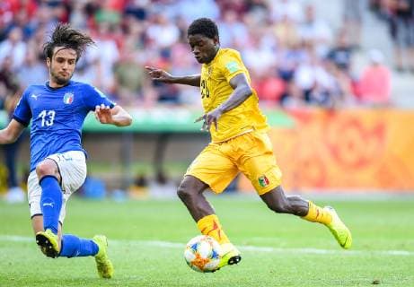Fußball, U20 WM, Italien - Mali 2019.06.07 Tychy Pilka nozna Mistrzostwa Swiata U-20 Polska 2019 Wlochy - Mali N z Sekou Koita Foto Lukasz Sobala Press Focus 2019.06.07 Tychy Football 2019 FIFA U-20 World Cup Poland Italy and Mali Sekou Koita Credit: Lukasz Sobala Press Focus NEWSPIX.PL --- Newspix.pl  20190607PF_LS031