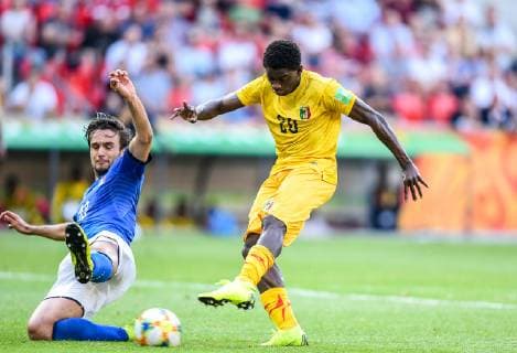 Fußball, U20 WM, Italien - Mali 2019.06.07 Tychy Pilka nozna Mistrzostwa Swiata U-20 Polska 2019 Wlochy - Mali N z Sekou Koita Foto Lukasz Sobala Press Focus 2019.06.07 Tychy Football 2019 FIFA U-20 World Cup Poland Italy and Mali Sekou Koita Credit: Lukasz Sobala Press Focus NEWSPIX.PL --- Newspix.pl  20190607PF_LS033