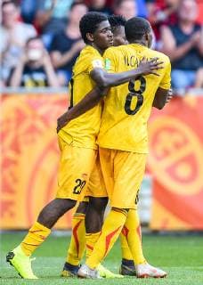 Fußball, U20 WM, Italien - Mali 2019.06.07 Tychy Pilka nozna Mistrzostwa Swiata U-20 Polska 2019 Wlochy - Mali N z Sekou Koita, Mohamed Camara Foto Lukasz Sobala Press Focus 2019.06.07 Tychy Football 2019 FIFA U-20 World Cup Poland Italy and Mali Sekou Koita, Mohamed Camara Credit: Lukasz Sobala Press Focus NEWSPIX.PL --- Newspix.pl  20190607PF_LS035