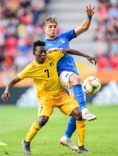 2019.06.07 Tychy Pilka nozna Mistrzostwa Swiata U-20 Polska 2019 Wlochy - Mali N z Hadji Drame, Alessandro Tripaldelli Foto Lukasz Sobala Press Focus 2019.06.07 Tychy Football 2019 FIFA U-20 World Cup Poland Italy and Mali Hadji Drame, Alessandro Tripaldelli Credit: Lukasz Sobala Press Focus NEWSPIX.PL --- Newspix.pl  20190607PF_LS045