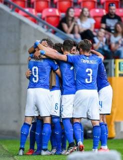 Fußball, U20 WM, Italien - Mali 2019.06.07 Tychy Pilka nozna Mistrzostwa Swiata U-20 Polska 2019 Wlochy - Mali N z Andrea Pinamonti Foto Lukasz Sobala Press Focus 2019.06.07 Tychy Football 2019 FIFA U-20 World Cup Poland Italy and Mali Andrea Pinamonti Credit: Lukasz Sobala Press Focus NEWSPIX.PL --- Newspix.pl  20190607PF_LS062