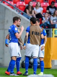 2019.06.07 Tychy Pilka nozna Mistrzostwa Swiata U-20 Polska 2019 Wlochy - Mali N z Andrea Pinamonti Foto Lukasz Sobala Press Focus 2019.06.07 Tychy Football 2019 FIFA U-20 World Cup Poland Italy and Mali Andrea Pinamonti Credit: Lukasz Sobala Press Focus NEWSPIX.PL --- Newspix.pl  20190607PF_LS063