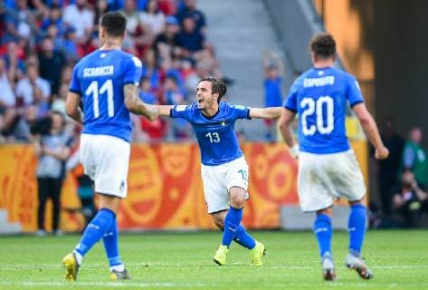 Fußball, U20 WM, Italien - Mali 2019.06.07 Tychy Pilka nozna Mistrzostwa Swiata U-20 Polska 2019 Wlochy - Mali N z Gabriele Gori Foto Lukasz Sobala Press Focus 2019.06.07 Tychy Football 2019 FIFA U-20 World Cup Poland Italy and Mali Gabriele Gori Credit: Lukasz Sobala Press Focus NEWSPIX.PL --- Newspix.pl  20190607PF_LS066