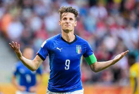 Sport Bilder des Tages 2019.06.07 Tychy Pilka nozna Mistrzostwa Swiata U-20 Polska 2019 Wlochy - Mali N z Andrea Pinamonti Foto Lukasz Sobala Press Focus 2019.06.07 Tychy Football 2019 FIFA U-20 World Cup Poland Italy and Mali Andrea Pinamonti Credit: Lukasz Sobala Press Focus NEWSPIX.PL --- Newspix.pl  20190607PF_LS094