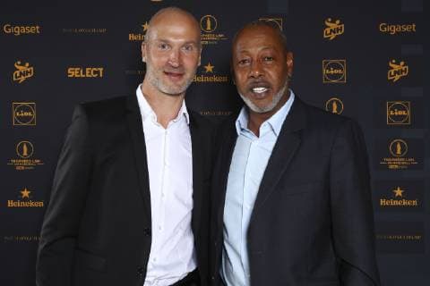 Thierry Omeyer et Jackson Richardson HANDBALL : Ceremonie des trophees des champions LNH 2019 - Paris - 07 06 2019 GwendolineLeGoff Panoramic 