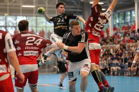 Sport,Handball,2 Bundesliga,Stadion Am Hallo,Essen,TUSEM Essen vs Sportverein Hamburg,08,06,2019,Stadion Am Hallo,Essen Philop Bauer 22 HSV,Carsten Ridder 24,Dennis Szczesny 22 Sport,Handball,2 Bundesliga,Stadion Am Hallo,Essen,TUSEM Essen vs Sportverein Hamburg,08,06,2019 Essen Copyright: xEIBNER RonaldxBrendelx EP_RBL