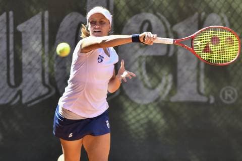 GER, Womens Tennis Bundesliga, 1 BL, TC Bredeney vs. TK Blau Weiß Aachen 09 06 2019, Tennisclub Bredeney e V 1929 in Essen, Essen, GER, Womens Tennis Bundesliga, 1 BL, TC Bredeney vs. TK Blau Weiß Aachen, in picture Zoe Hives, Australia TC Bredeney nph Mauelshagen nph00321