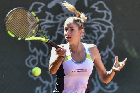 GER, Womens Tennis Bundesliga, 1 BL, TC Bredeney vs. TK Blau Weiß Aachen 09 06 2019, Tennisclub Bredeney e V 1929 in Essen, Essen, GER, Womens Tennis Bundesliga, 1 BL, TC Bredeney vs. TK Blau Weiß Aachen, pictured Magali Kempen, Belgium TK Blau Weiß Aachen nph Mauelshagen nph00321