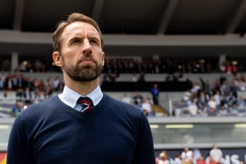 Guimaraes, Portugal, 09 06 2019, UEFA Nations League, Match for 3rd place, Switzerland England, coach Gareth Southgate ENG watching Defodi 01053042998 Defodi-053 DF???L REGULATIONS PROHIBIT ANY USE OF PHOTOGRAPHS AS IMAGE SEQUENCES AND OR QUASI-VIDEO.