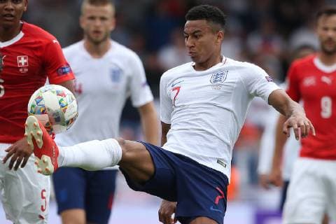 Switzerland v England UEFA Nations League 3rd Place Play-off Jesse Lingard of England in action during the UEFA Nations League 3rd Place Play-off match at Estadio D. Afonso Henrique, Guimaraes Content Not Available For UK Newspapers Copyright: xPaulxChestertonx FIL-13338-0027